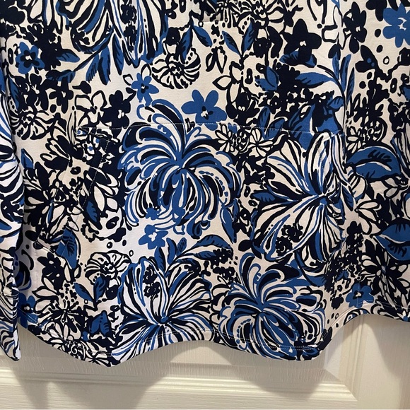 Lilly Pulitzer Skipper Popover Pandarama Size M - Picture 3 of 7